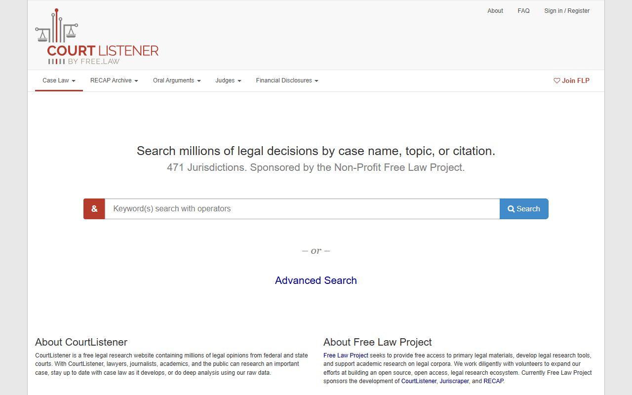 Blaine County court dockets CourtListener federal search reference