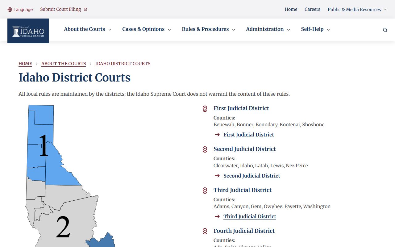 Blaine County District Court Idaho District Courts source