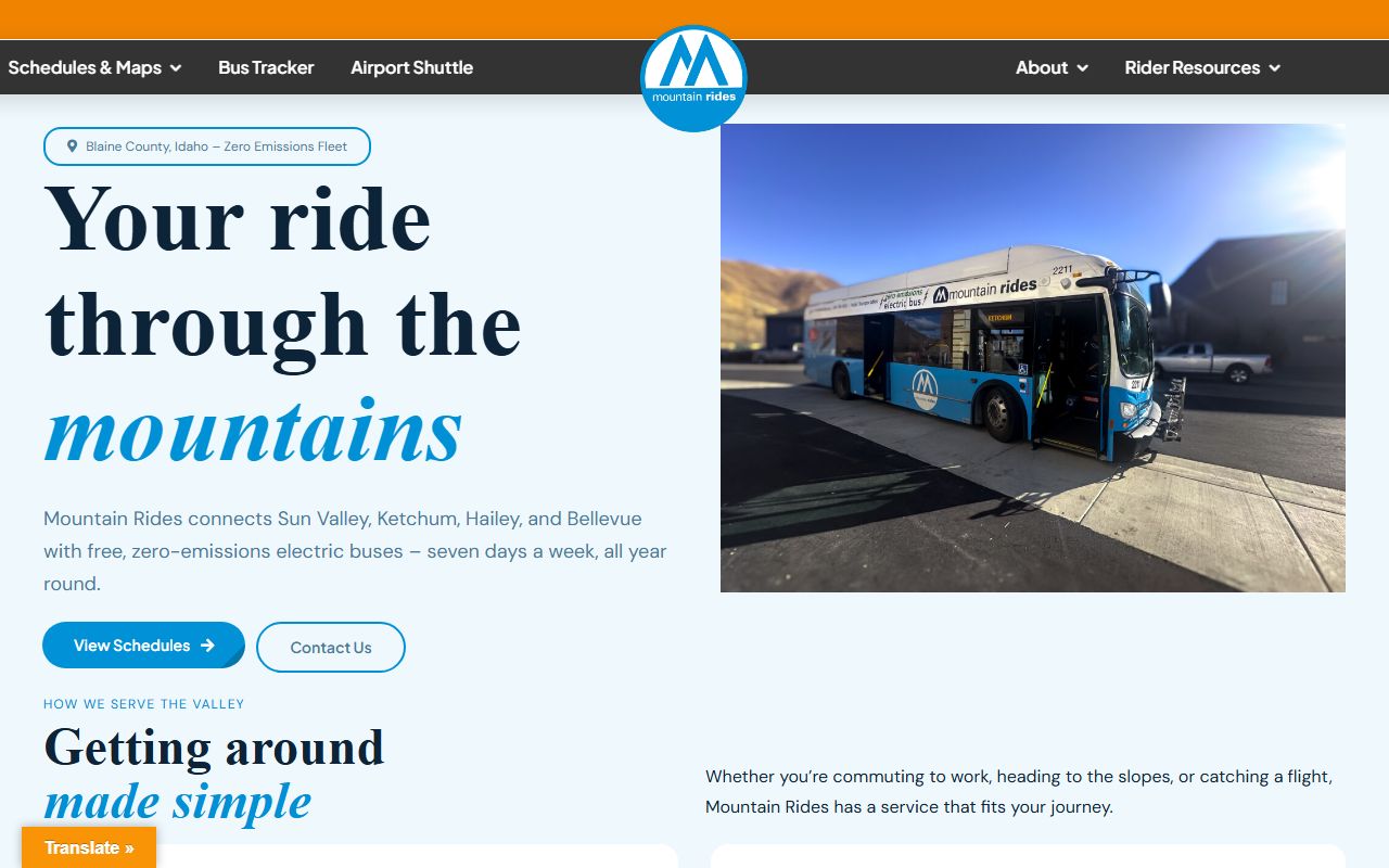 Blaine County Court records Mountain Rides transportation source