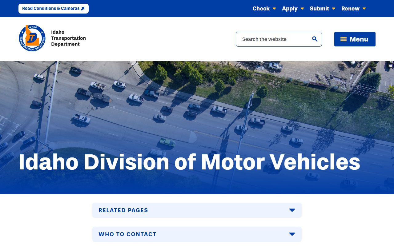 Blaine County traffic court records Idaho DMV driver services source